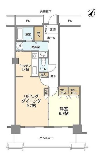 トルナーレ日本橋浜町>間取図
