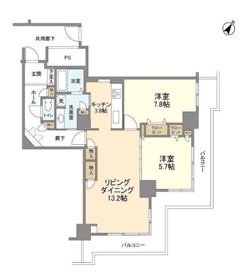 トルナーレ日本橋浜町>間取図