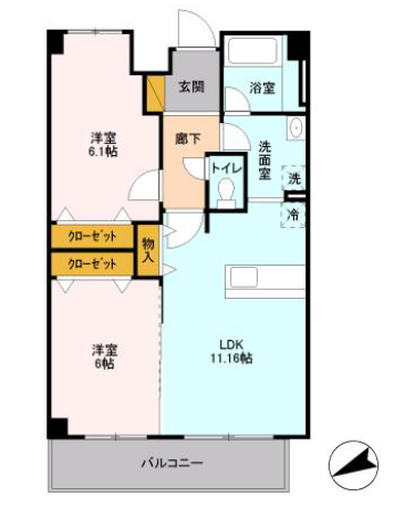 アビティ砧>間取図