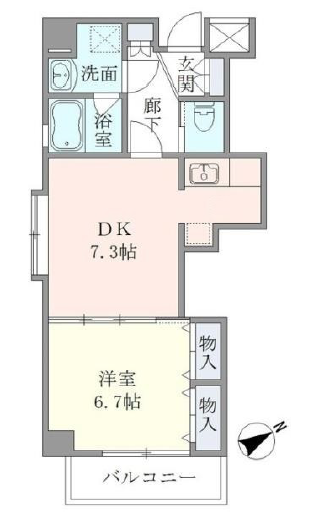 イーストコート平野>間取図