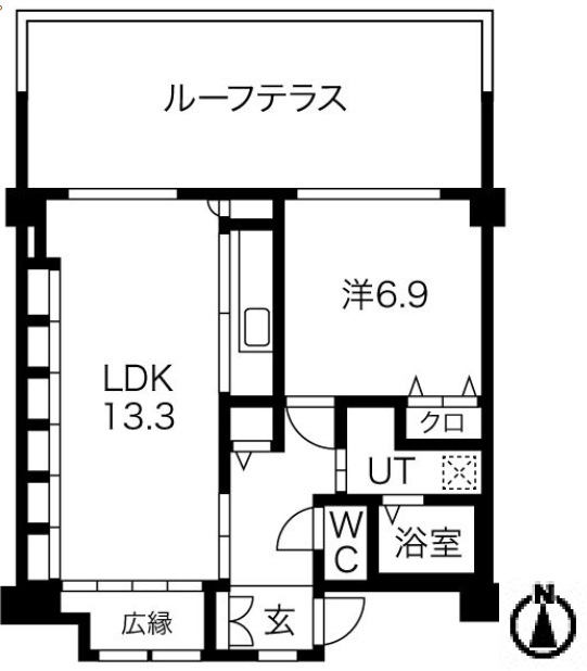 シティコート目黒>間取図