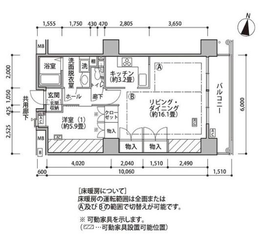 東雲キャナルコートCODAN＞間取り図
