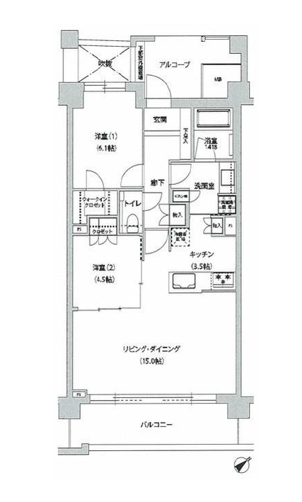 文京グリーンコートテラス>間取図