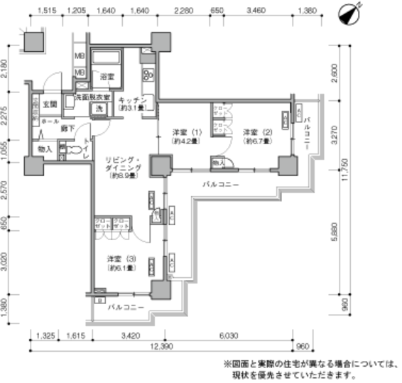 晴海アイランドトリトンスクエアアーバンタワー＞間取図