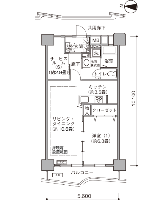 豊洲四丁目団地＞間取図