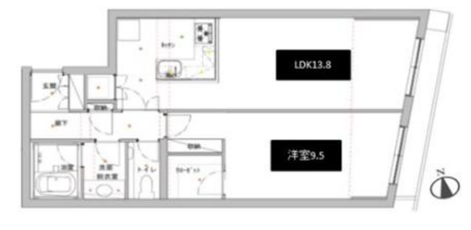 カスタリア西麻布霞町>間取図