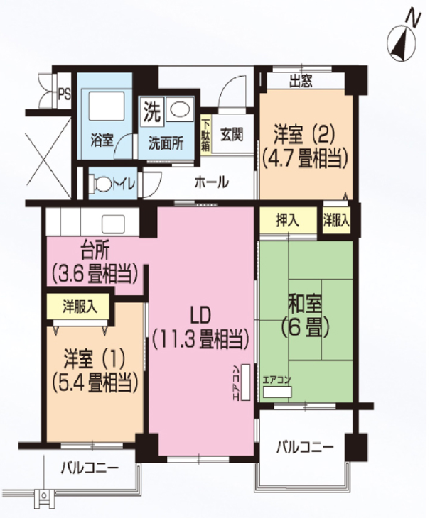 パティオス13番街>間取図