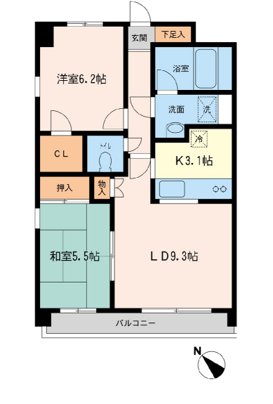 ジェイシティ初台＞間取図