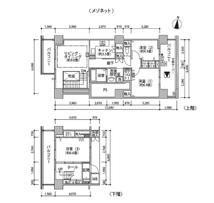 東雲キャナルコートCODAN>間取図