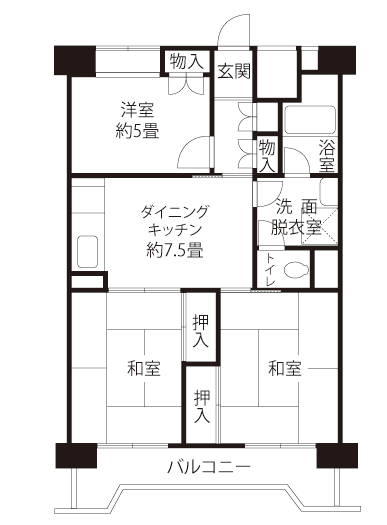 コーシャハイム八潮南＞間取図