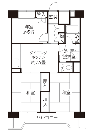 コーシャハイム八潮南＞間取図