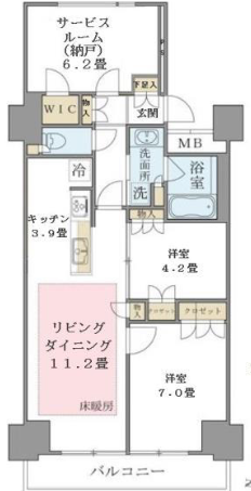 Brillia ist 東雲キャナルコート>間取図