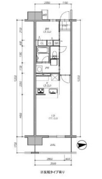 ロイヤルパークス西新井>間取図