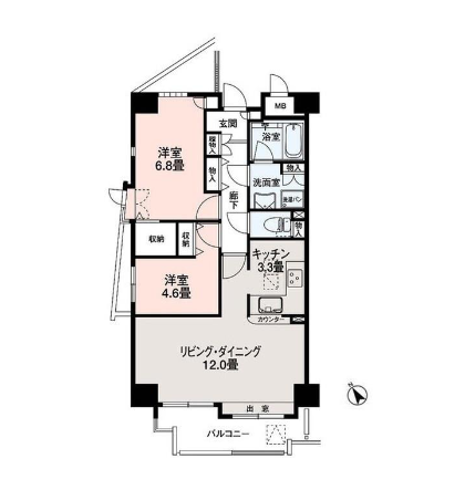 スポルク浮間>間取図