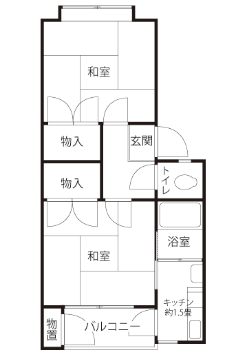 本田川端町住宅【定借期限2028年11月30日】>間取図