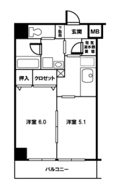ザ ウエスト スクエア>間取図
