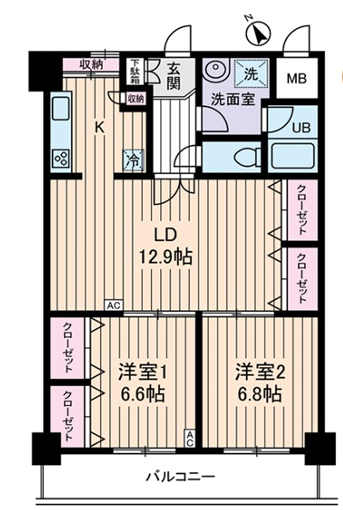グランドフェニックス＞間取図