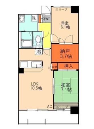 仲池上ガーデンヒルズ>間取図