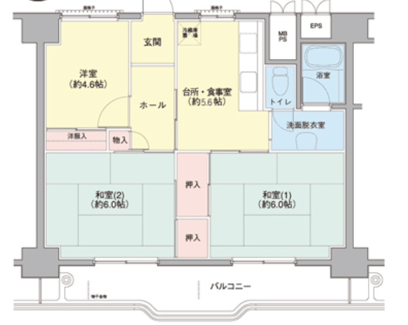 横浜若葉台第一>間取図
