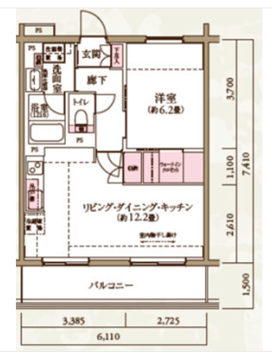フロール厚木緑ヶ丘>間取図