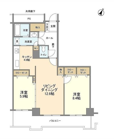トルナーレ日本橋浜町＞間取図