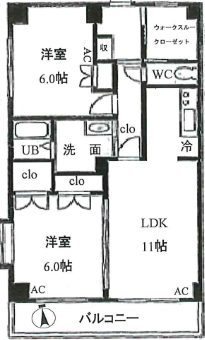 クープル南原>間取図