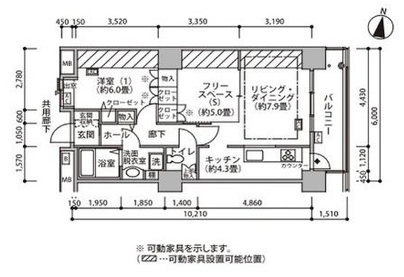 東雲キャナルコートCODAN>間取図