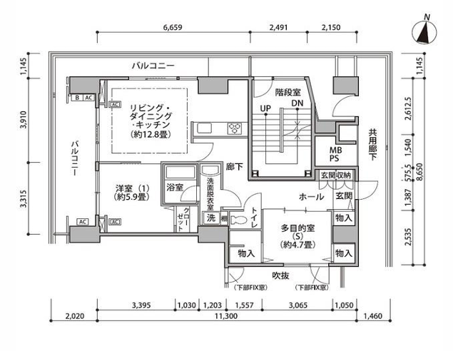 東雲キャナルコートCODAN＞間取図