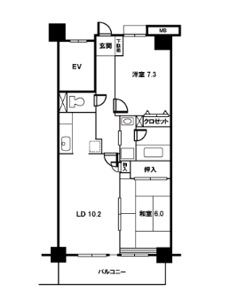 シャンゼール所沢＞間取図