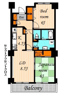クローネ芦花>間取図