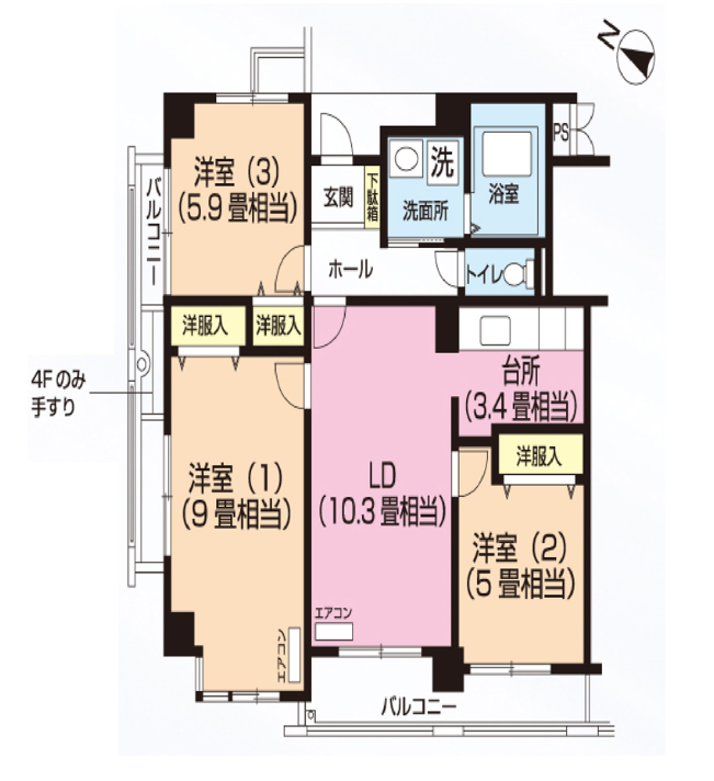 パティオス13番街＞間取図