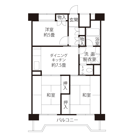 コーシャハイム八潮南＞間取図