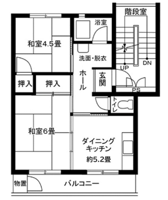 東本郷第2団地>間取図