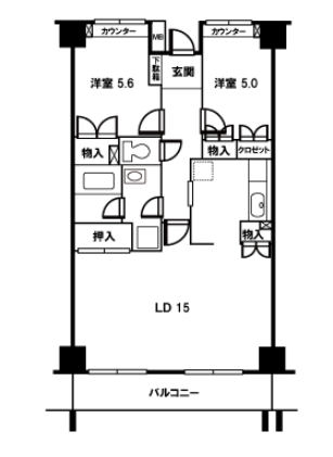 グランデージ3武里>間取図