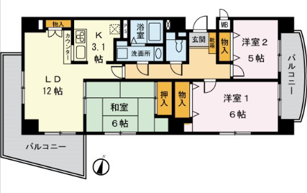 グリーンガーデン目白＞間取図