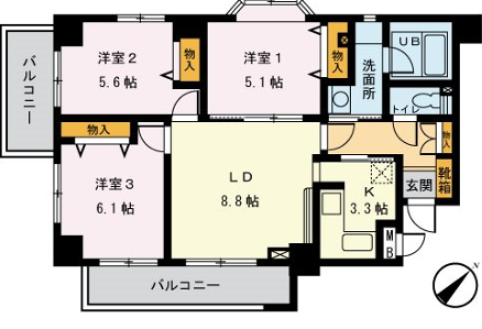 ユーキャッスル>間取図