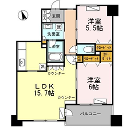 カスタリア荒川＞間取図