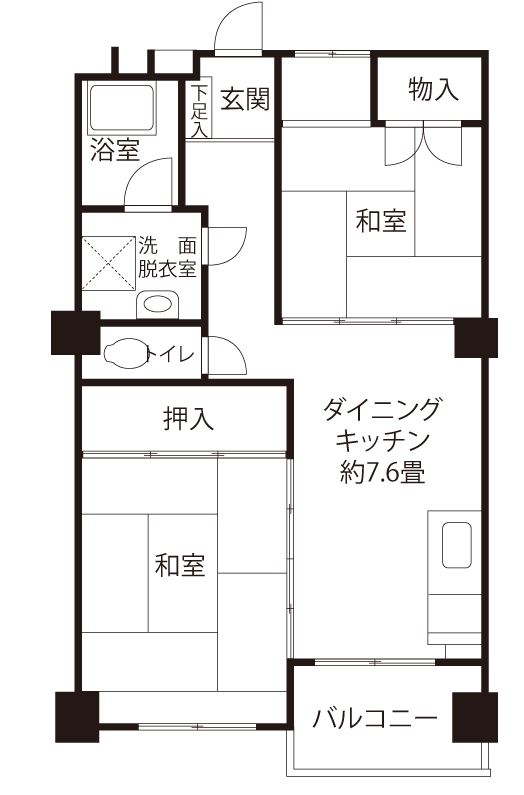 南砂住宅＞間取図
