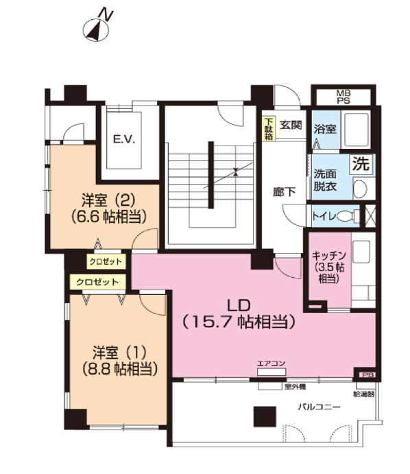 パティオス14番街>間取図