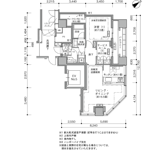 横浜ヴェールタワー＞間取図