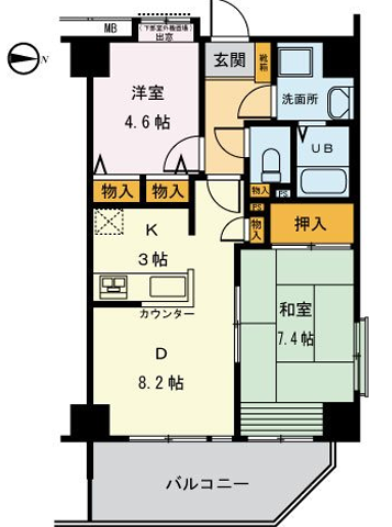 フォーエレメンツ竹の塚＞間取図