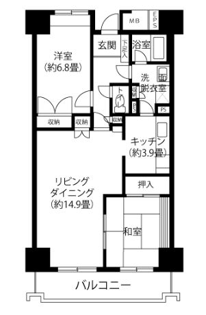 トミンハイム古石場二丁目＞間取図