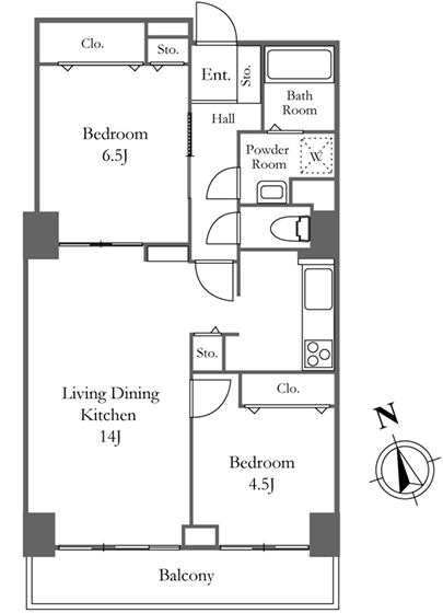 リバーシティ21新川＞間取図