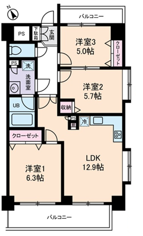 グランドフェニックス>間取図