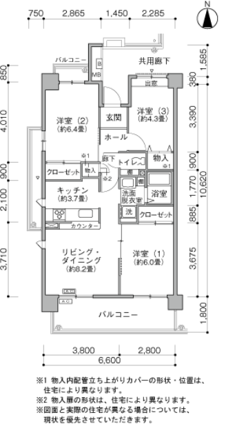 サンヴァリエ桜堤＞間取図