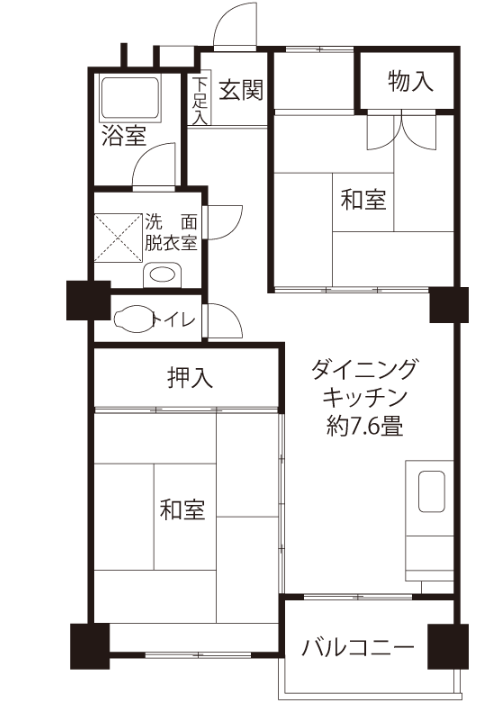 南砂住宅＞間取図