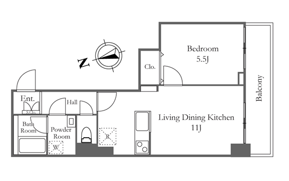 リバーシティ21新川>間取図
