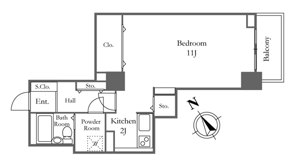 リバーシティ21新川>間取図