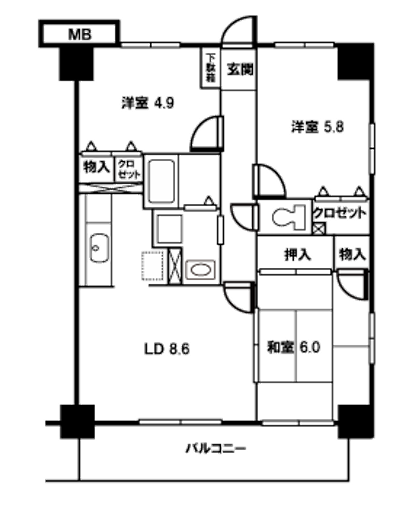ウインズステージ>間取図