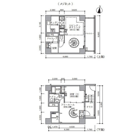 東雲キャナルコートCODAN＞間取図